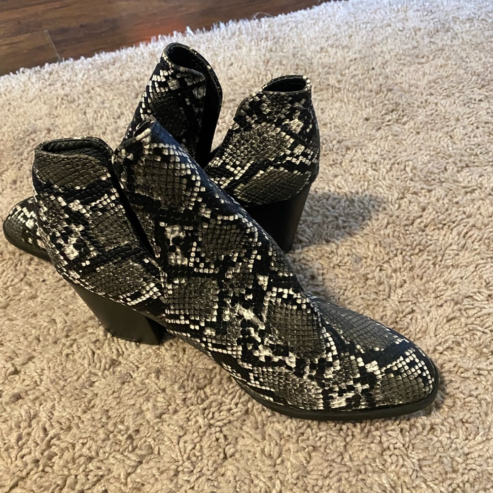 Snake skin boots